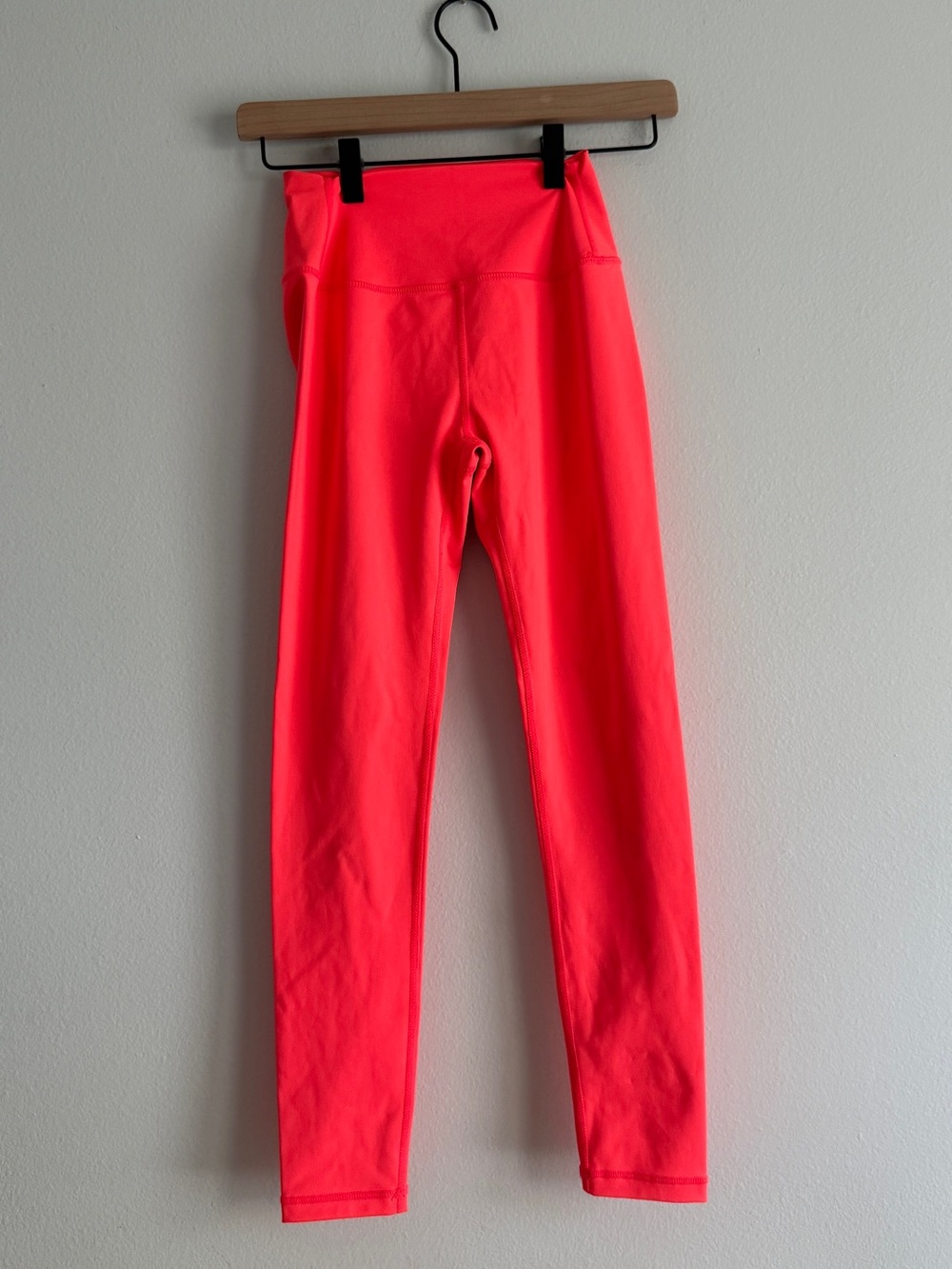 High-Rise Neon Coral Leggings